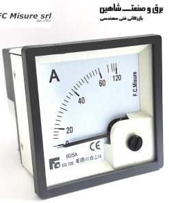 آمپرمتر ای سی 90 درجه rael-fc misure-unidata مدل EQ72E_A راِل-یونی دیتا و میژور ایتالیا سایز 72 در 72