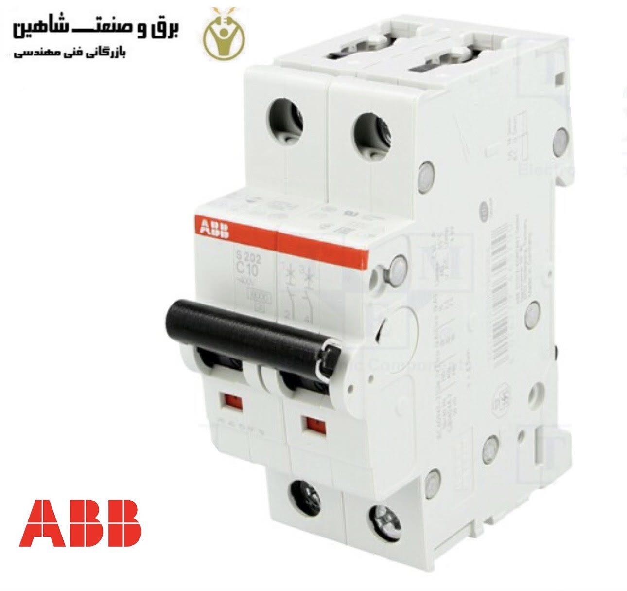 کلید قطع مدار مینیاتوری 2پل ABB مدل 2CDS252001R0104 ای بی بی