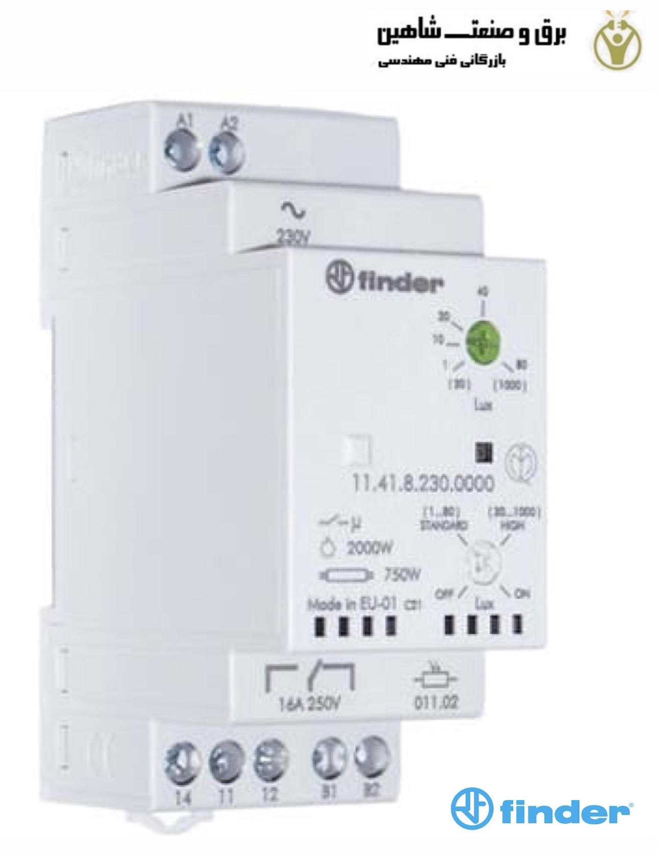 رله وابسته به نور خارجی Finder مدل 11.41.8.230.0000 فیندر