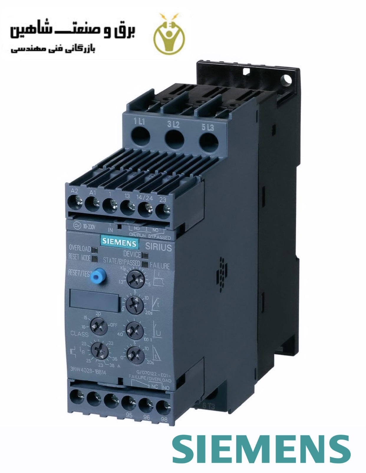 سافت استارتر Siemens مدل 3RW4026-1BB04 زیمنس