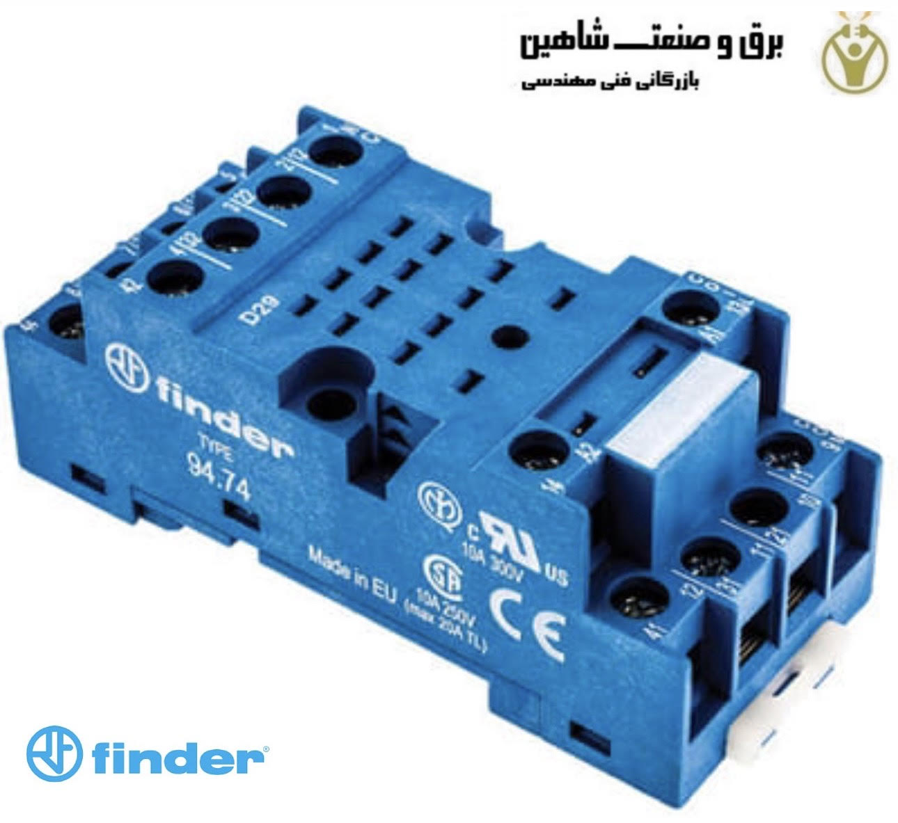 سوکت رله Finder مدل 94.74 فیندر