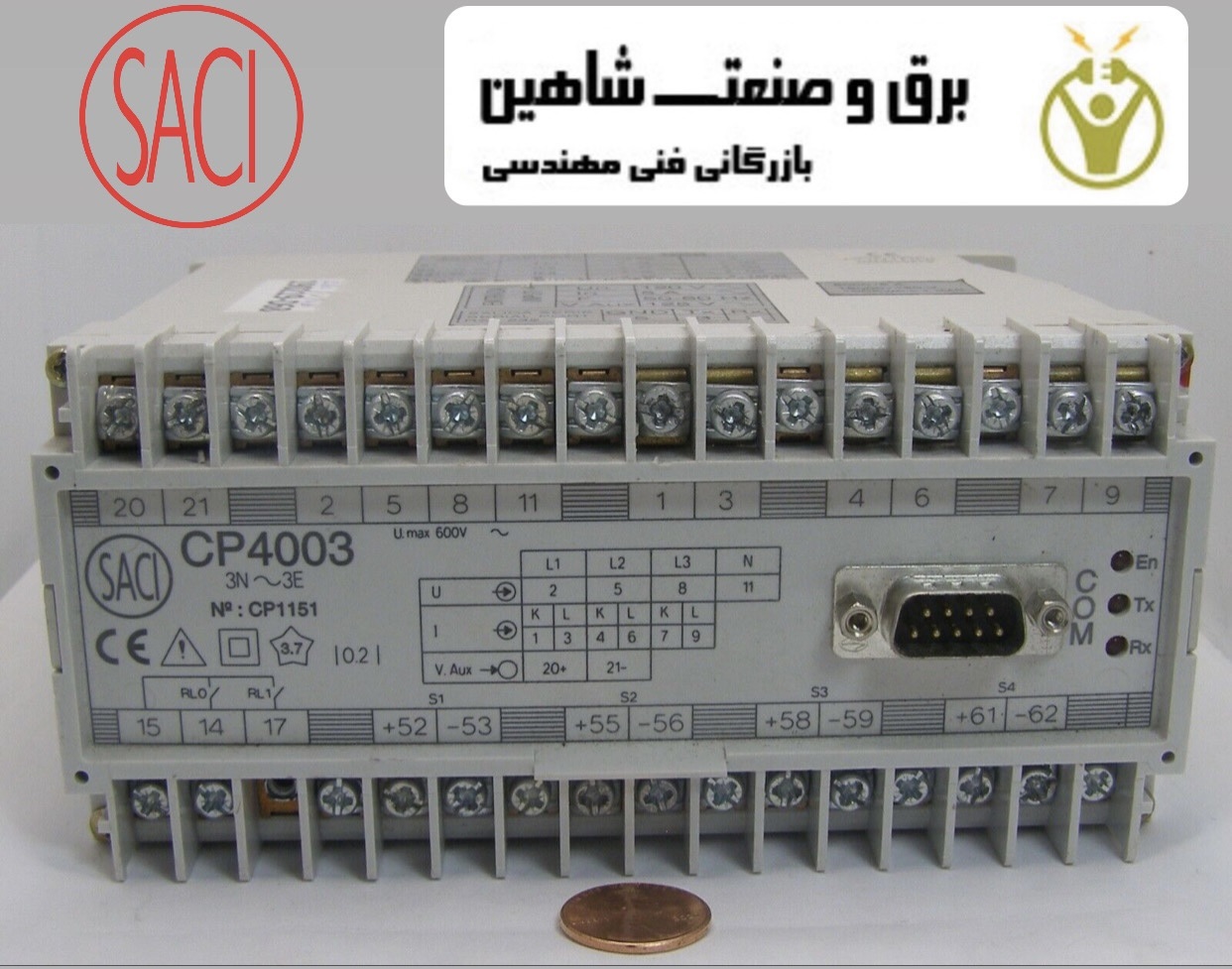 ترانسدیوسر اندازه توان saci اسپانیا مدل CP4003