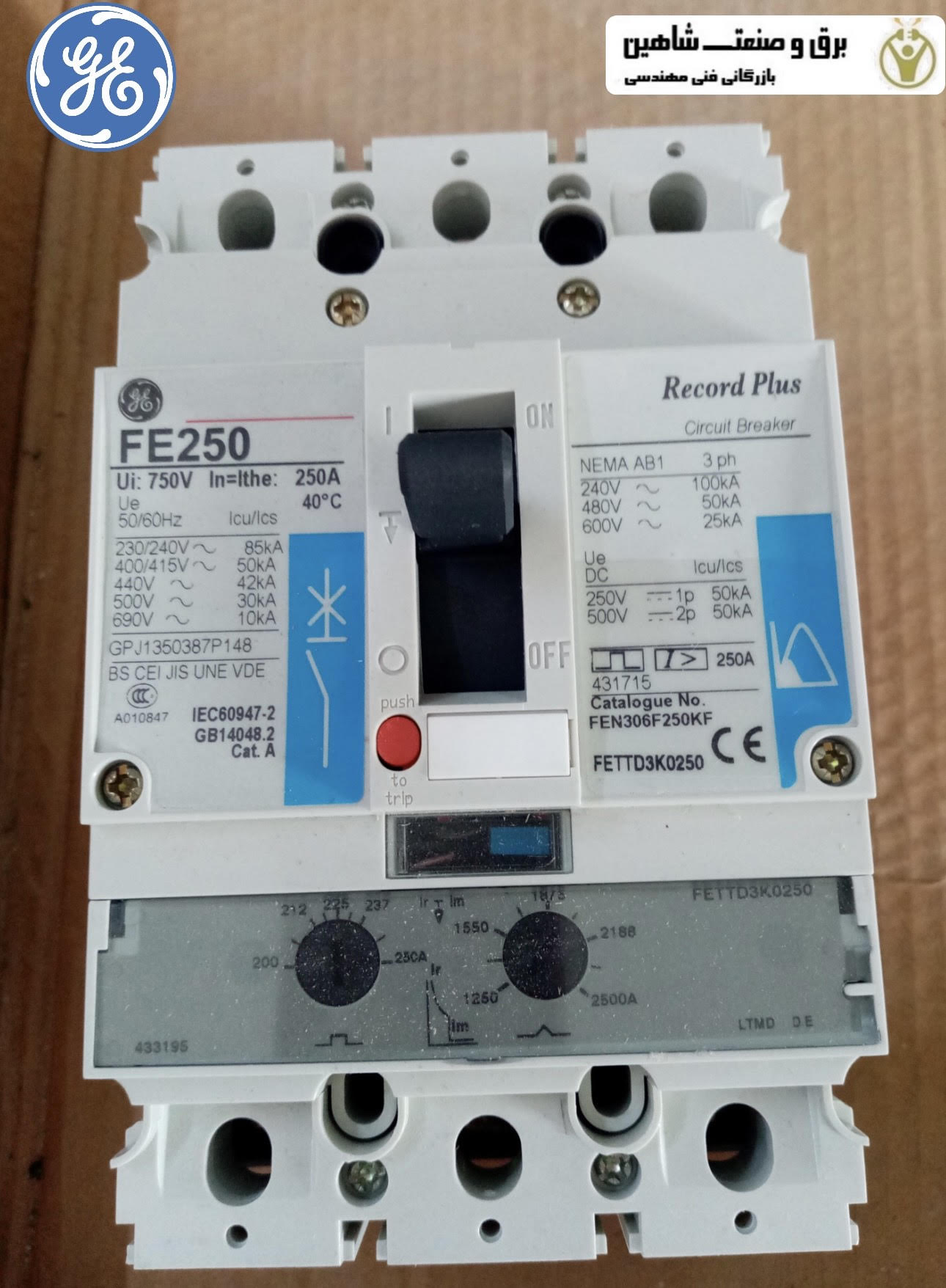 کلید کامپکت GE-General electric مدل FEN36TD250KF کد 432982 جنرال الکتریک