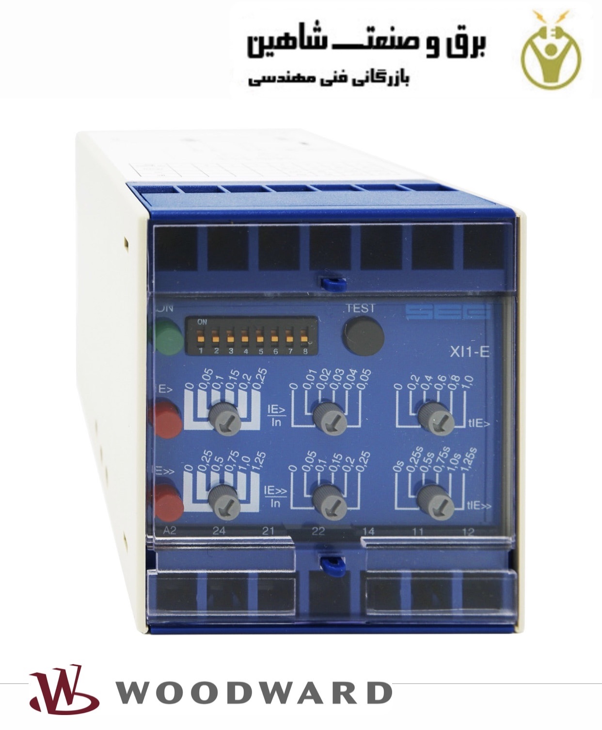 رله نشتی جریان woodward مدل xi1E1 وودوارد