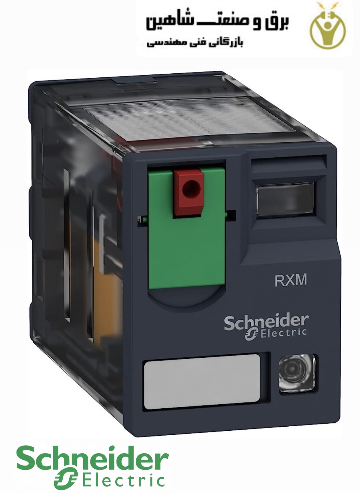 رله شیشه ای schneider مدل RXM3AB2P7 اشنایدر
