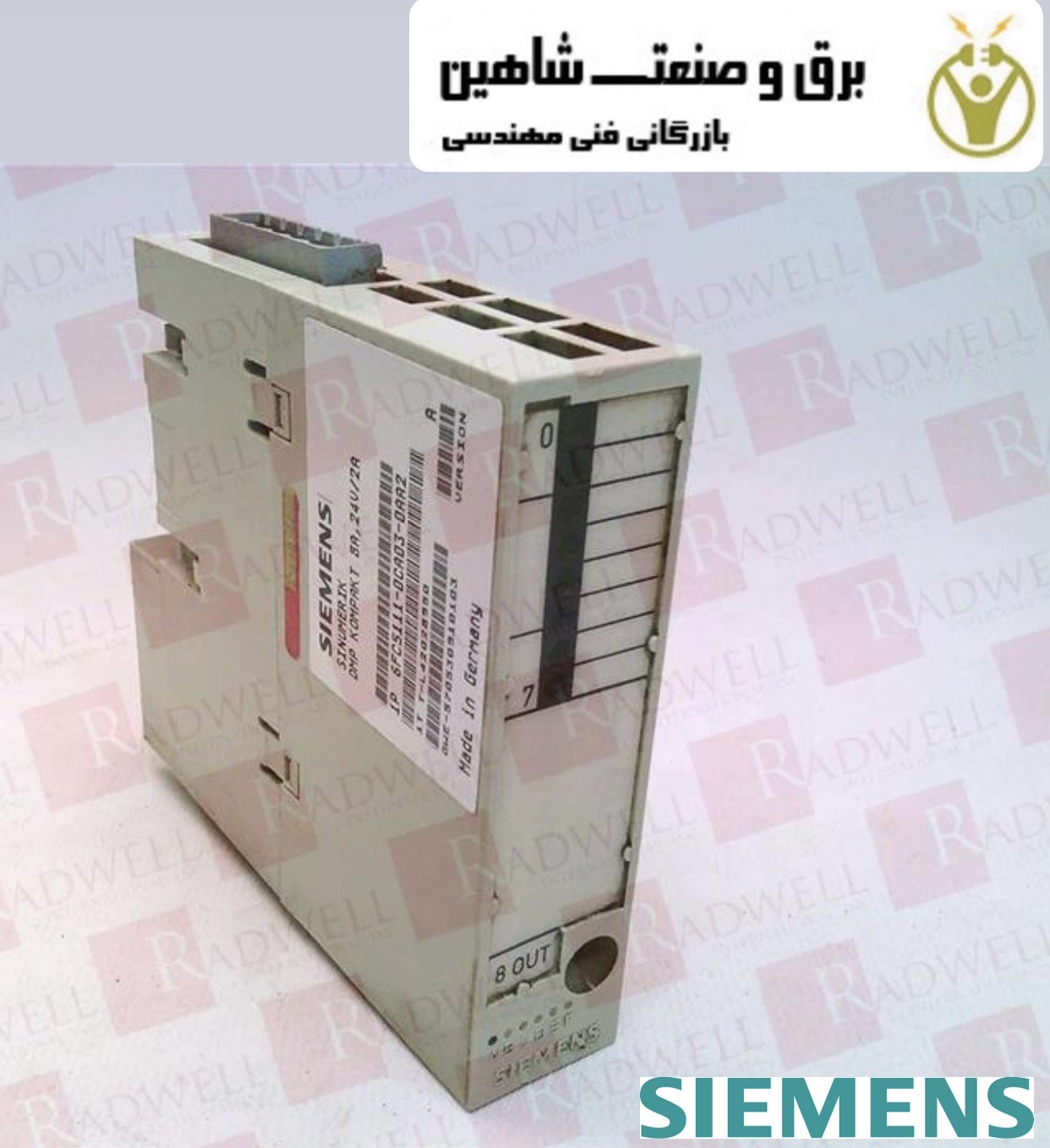 ماژول CNC سری SINUMERIK برند Siemens مدل 6FC5111-0CA03-0AA2 زیمنس