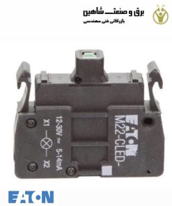 نشانگر نصب پنل LED برند Eaton مدل 216570 کد M22-CLED-R ایتون
