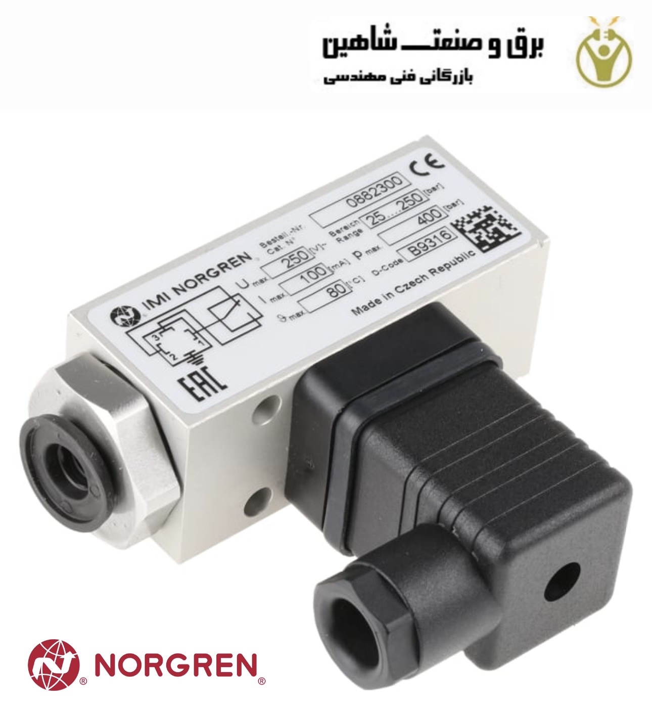 سوئیچ فشار اضافه norgren مدل 882300 نورگرن