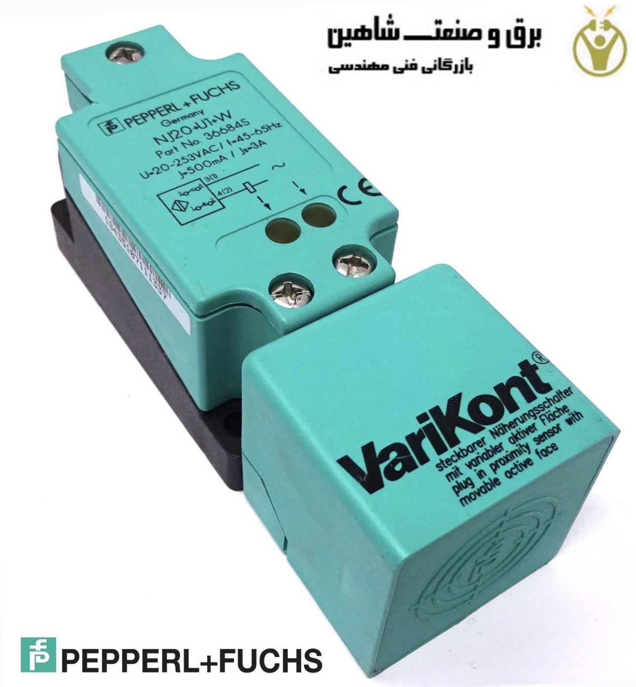 سنسور القایی PEPPERL+FUCHS مدل NJ20+U1+E2 پپرل فوکس