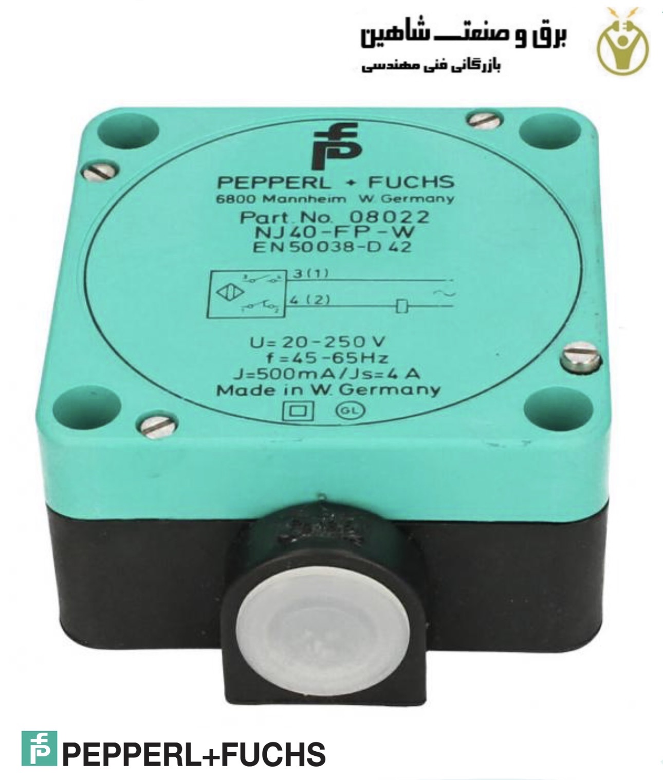 سوئیچ مجاورتی-القایی PEPPERL+FUCHS مدل NJ40-FP-A2 یا NJ40P-FP-A2-P1 پپرل فوکس