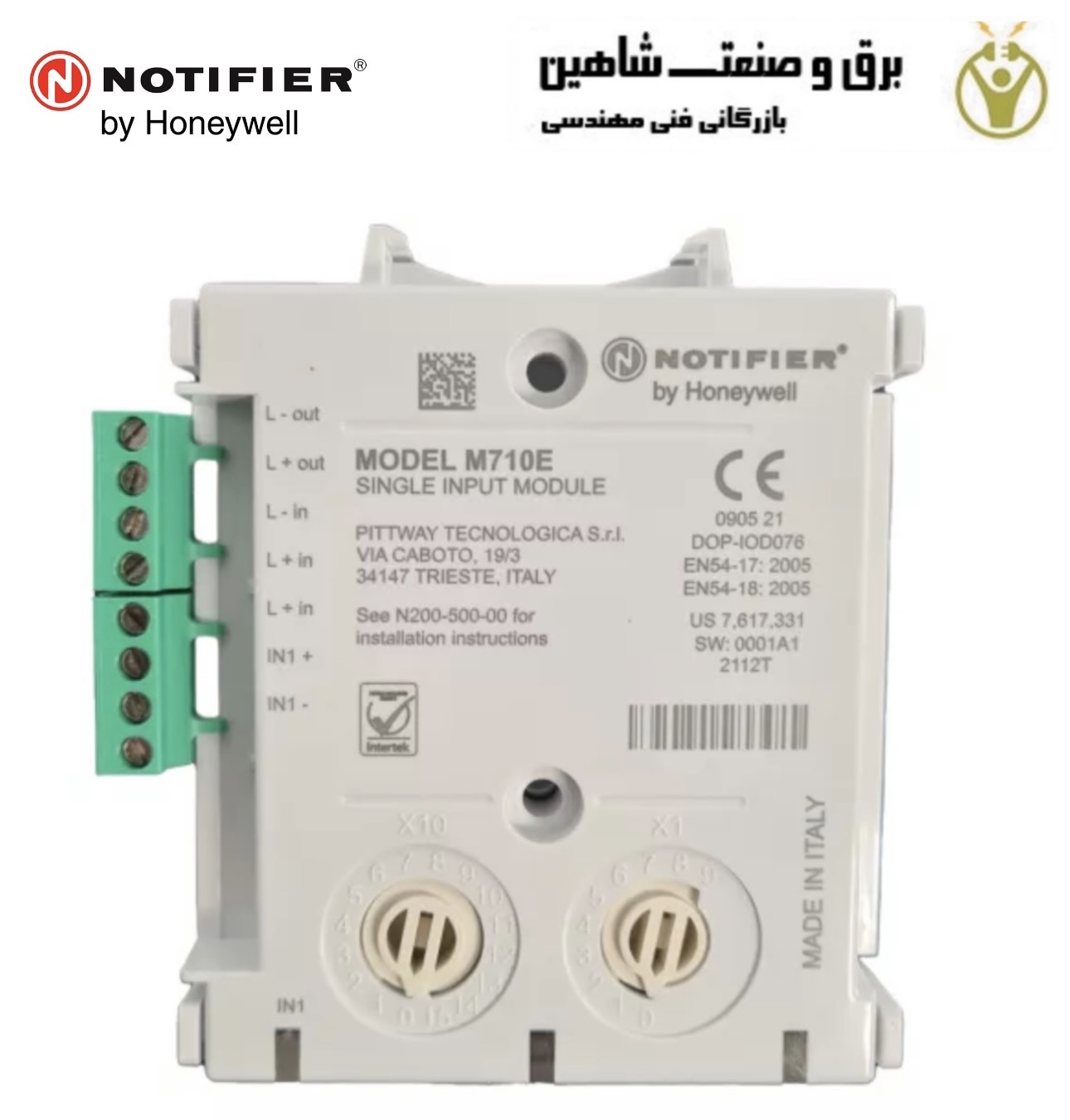 ماژول نظارت بر منطقه غیر آدرسپذیر NOTIFIER مدل M710-CZR نوتیفایر