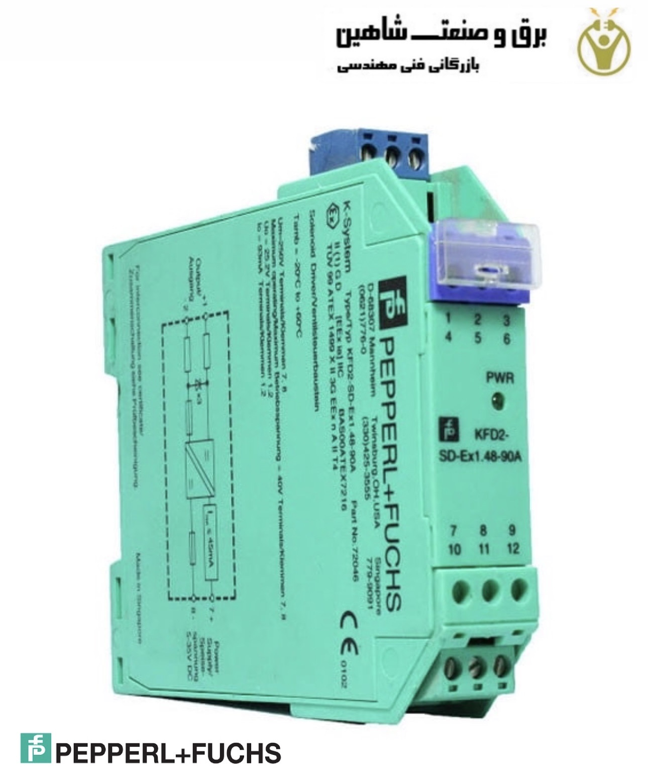 ماژول درایور شیر برقی Pepperl+Fuchs مدل KFD2-SD-EX1.48-90A