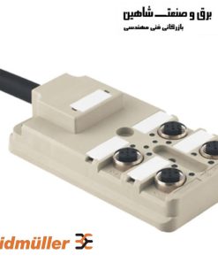 توزیع کننده غیرفعال حسگر-محرک Weidmueller مدل 9456330000 نوع SAI-4-F 5P PUR 5M