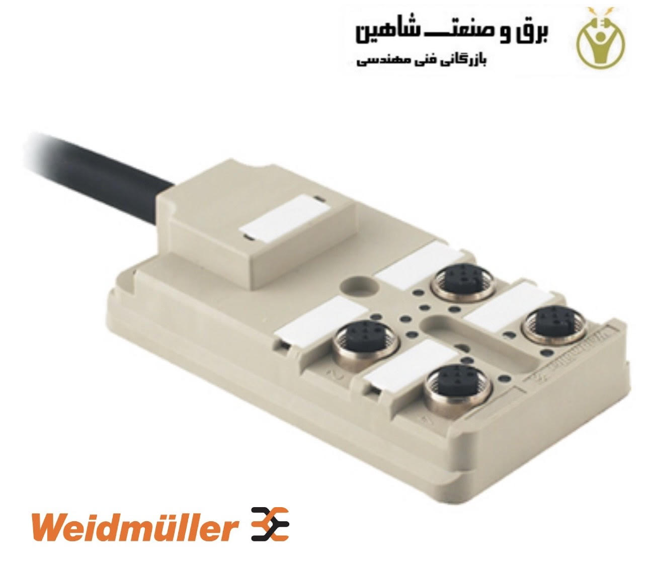توزیع کننده غیرفعال حسگر-محرک Weidmueller مدل 9456330000 نوع SAI-4-F 5P PUR 5M