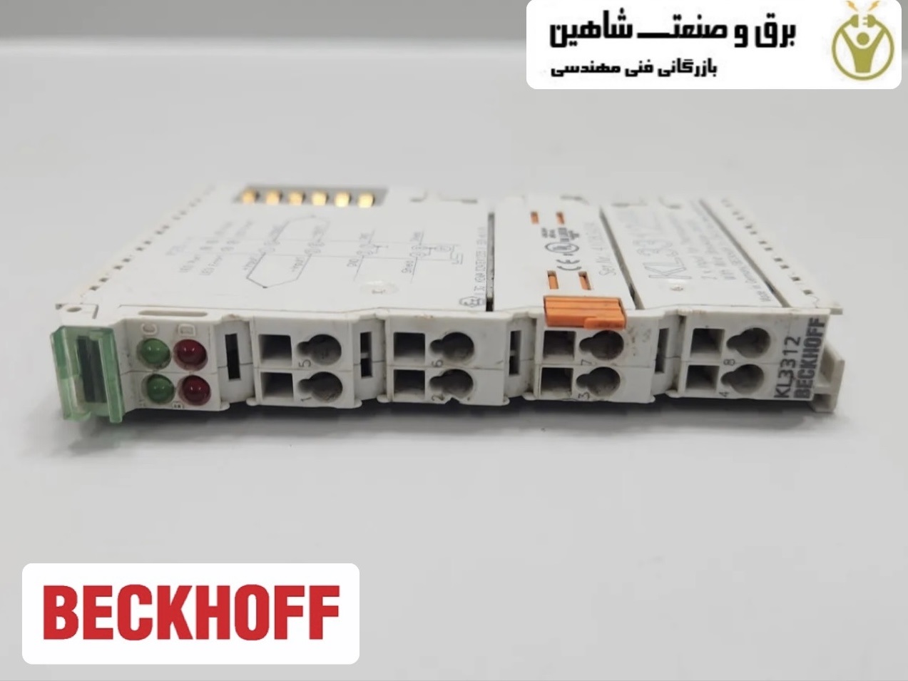 ترمینال اتوبوس با ورودی آنالوگ 2 کانال Beckhoff مدل KL3312 بکهوف
