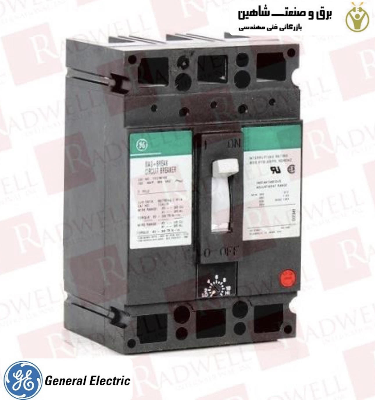 مدارشکن 3پل General Electric مدل TEC36100 جنرال الکتریک