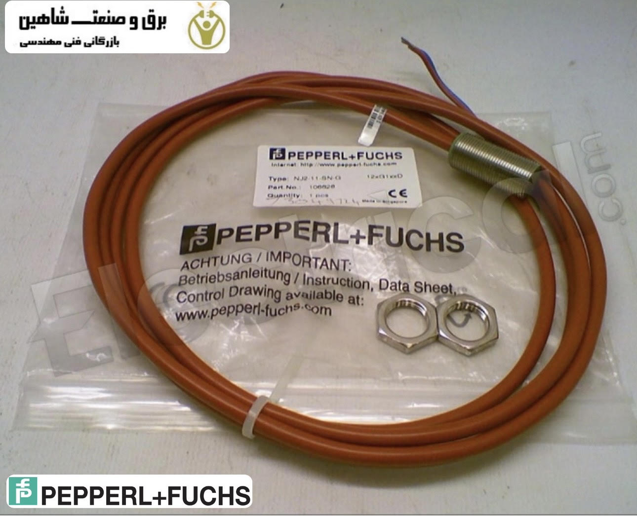 سنسور القایی Pepperl+Fuchs مدل NJ2-11-SN-G پپرل فوکس