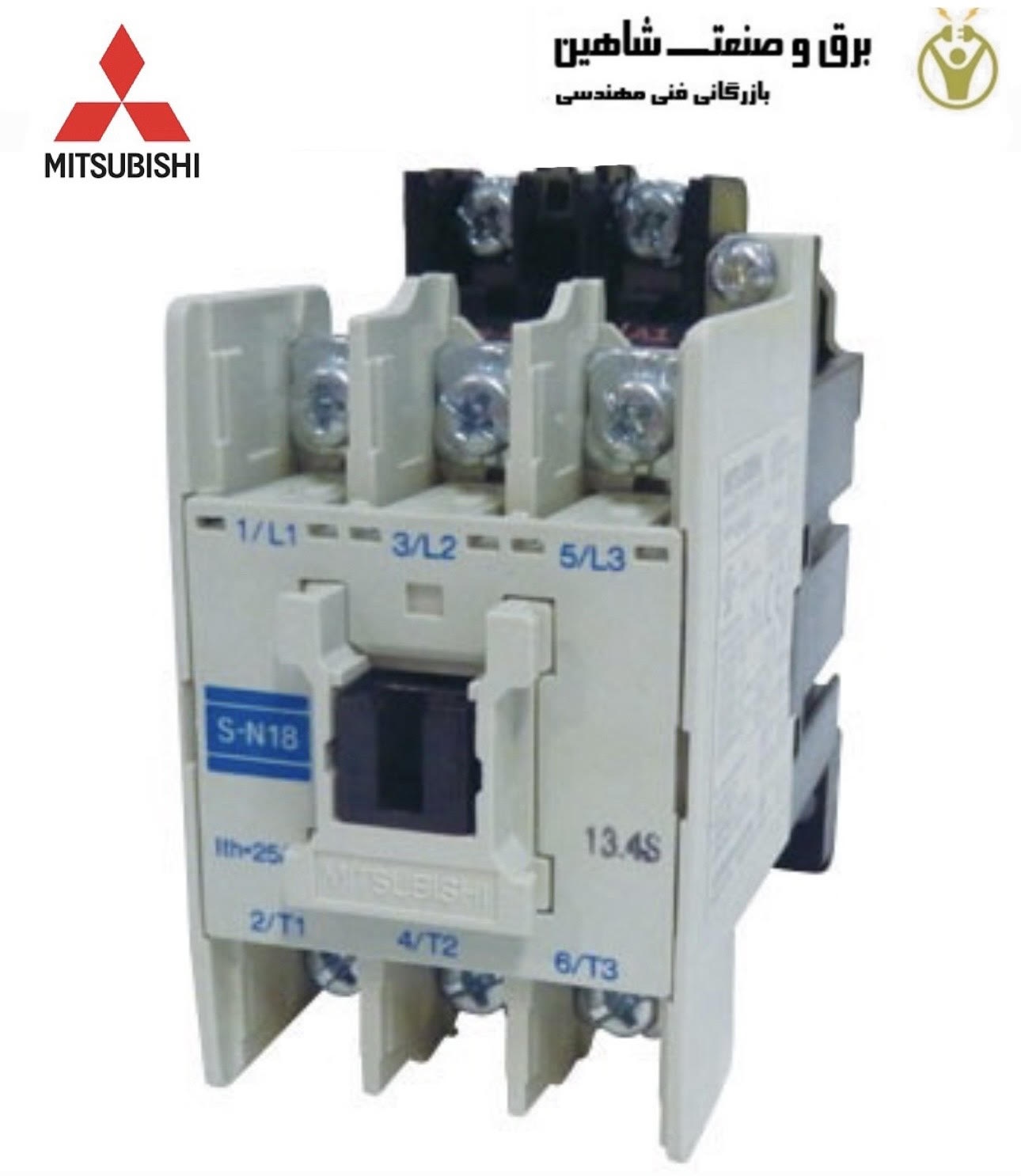 کنتاکتور مغناطیسی Mitsubishi مدل S-N18CX AC24V کد 57390 میتسوبیشی