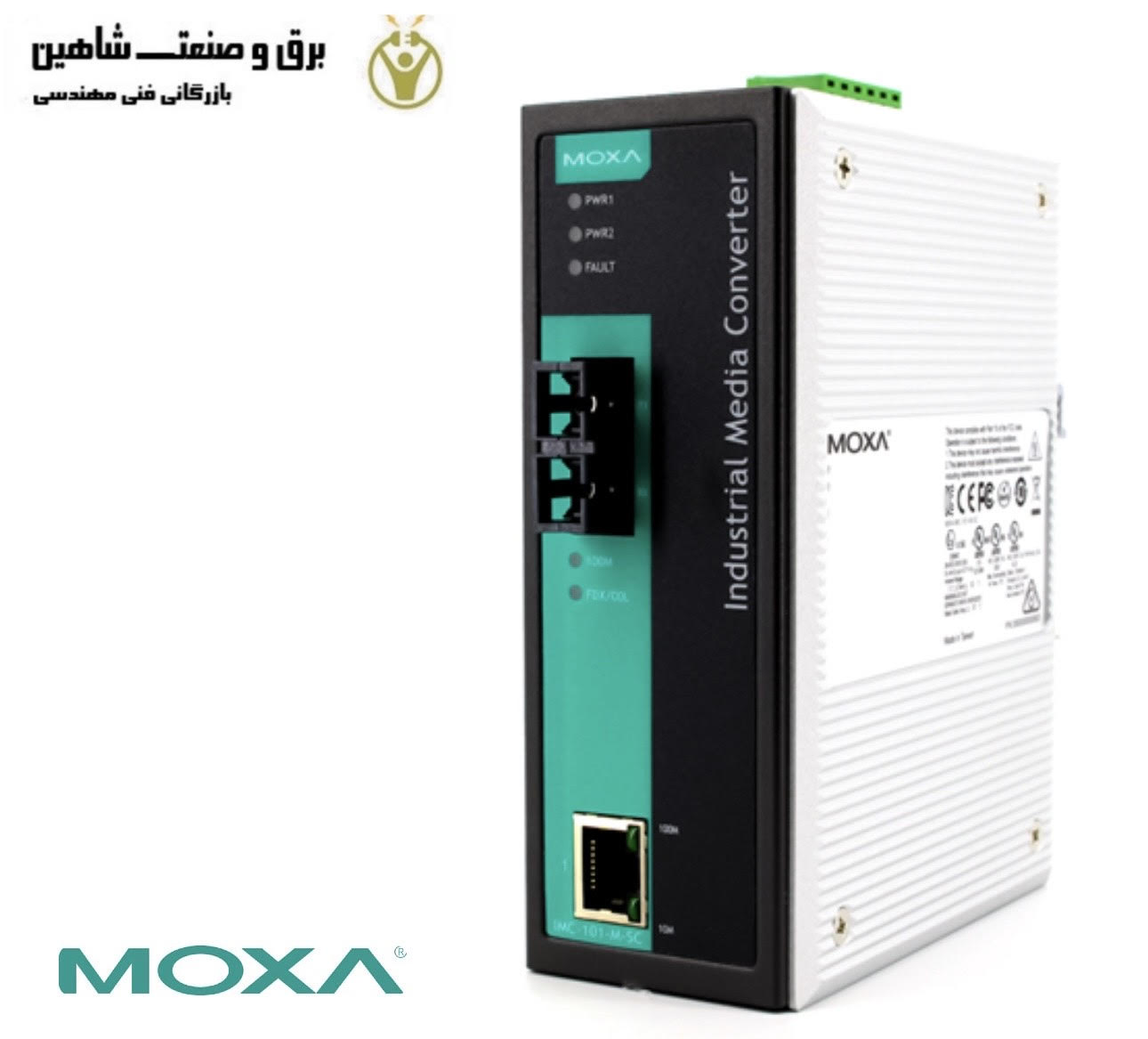 مبدل رسانه ای صنعتی سری IMC-101 برند Moxa مدل IMC-101-M-SC-IEX موکسا