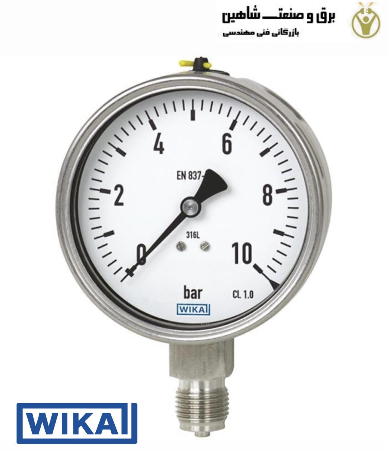 گیج فشار لوله بوردون wika مدل 233.50 و 232.50 ویکا