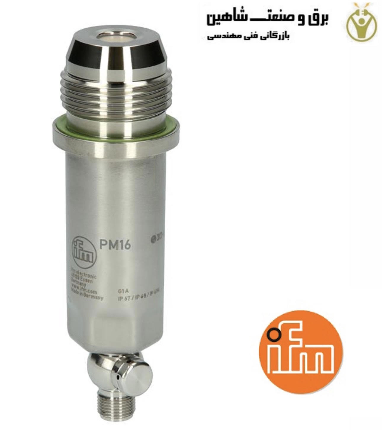سنسور فشار فلاش ifm مدل PM1603 کد PM-025-REA01-E-ZVG/US آی ام ای