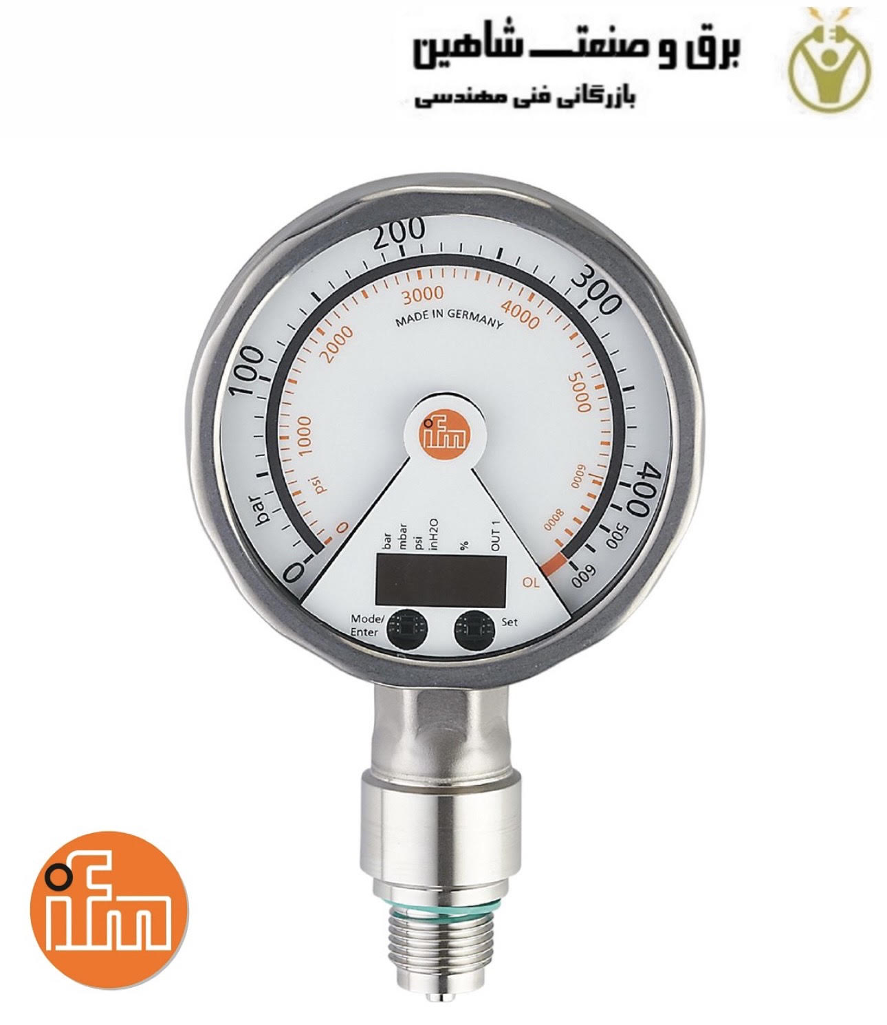 سنسور فشار با نمایشگر آنالوگ ifm مدل PG2451