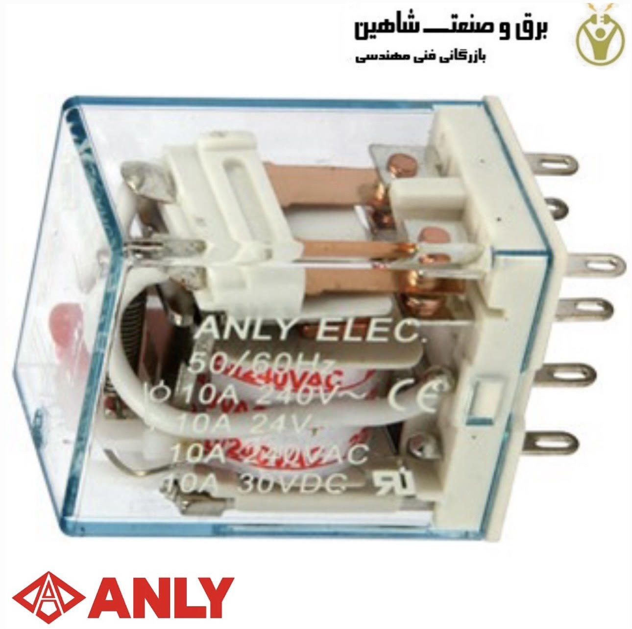 رله شیشه ای دستگاه ANLY مدل AHC2-N-A24