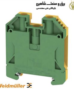 بلوک پایانه زمین دو طرفه سری WPE برند WEIDMULLER مدل 1010400000 کد wpe16 وایدمولر