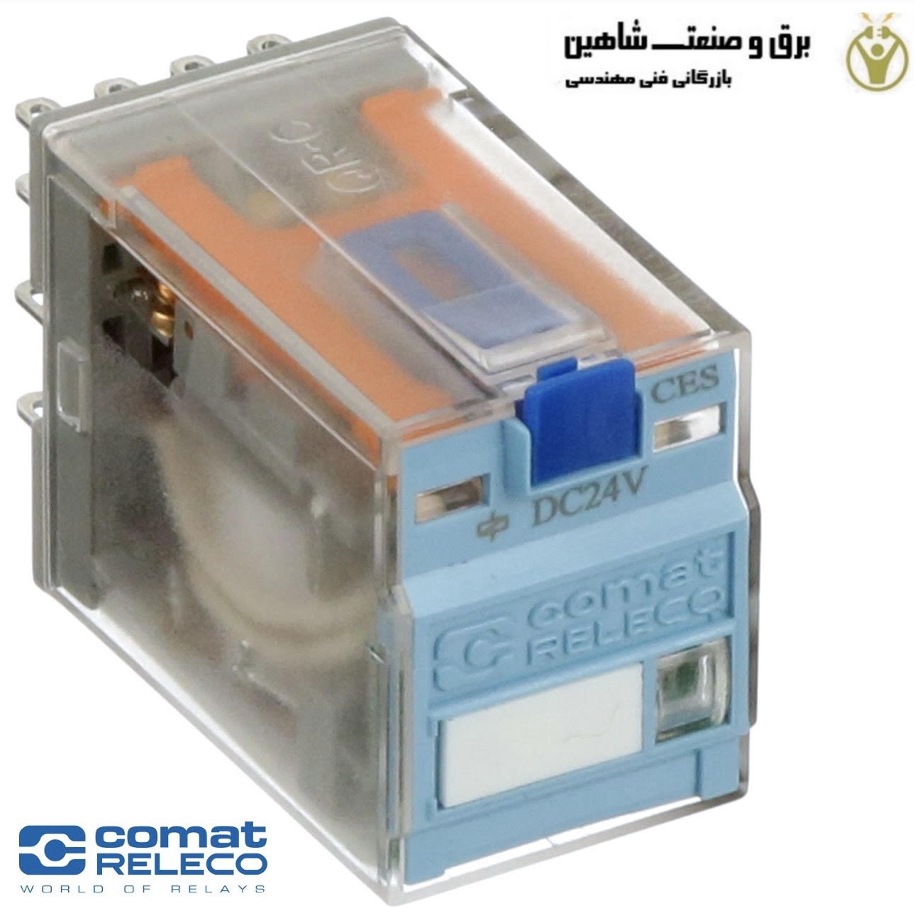 رله مینیاتوری همه منظوره Releco مدل C9-A41dx/dc24v نوع QRC رلکو