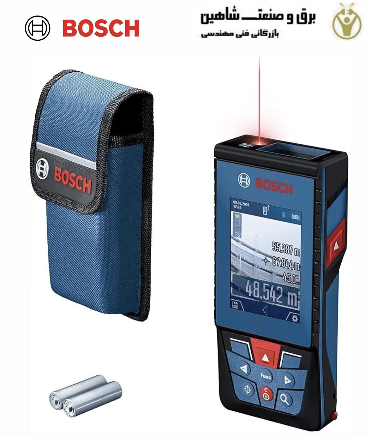 متر لیزری حرفه ای Bosch مدل GLM 100-25 C بوش