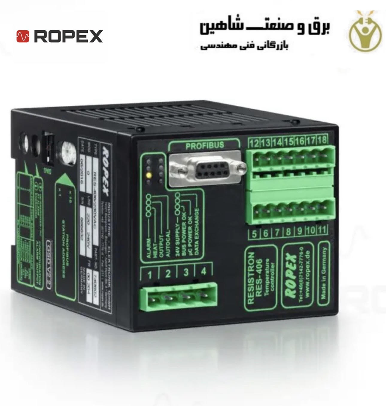 کنترلر دما Ropex مدل RES-406/400VAC کد 740603 روپکس جایگزین جدید RES-5006