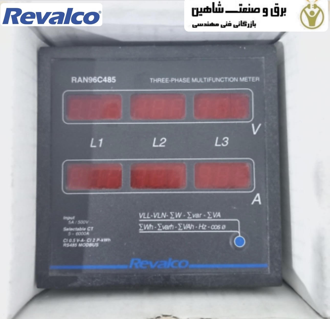 متر چندکاره سه فاز REVALCO مدل 2RAE96L4CH1 روالکو