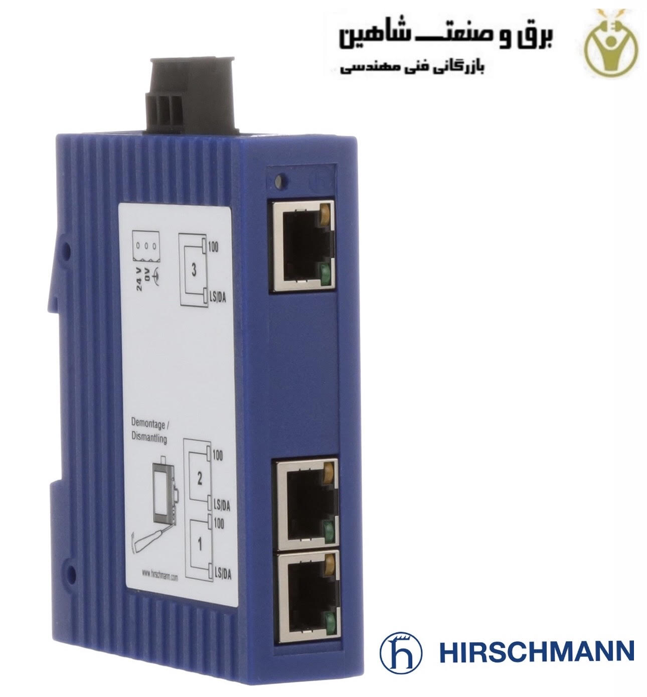سوئیچ اترنت ریلی بدون مدیریت Hirschmann مدل 943899001 هیرشمن