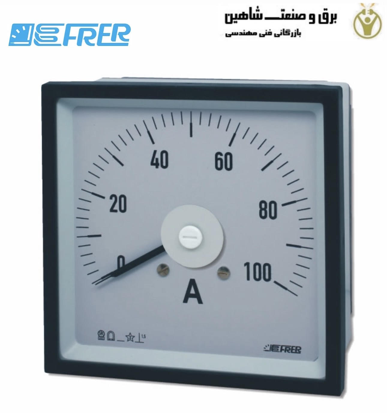 نشانگر آمپر آنالوگ DC برند FRER مدل F96MVX010 فرر
