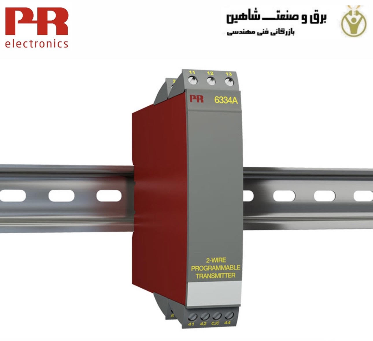 ترانسمیتر دمای قابل برنامه ریزی 2-سیمی PR electronics مدل 6334A