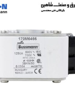 فیوز بدنه مربعی پرسرعت Eaton Bussmann مدل 170M6466 ایتون بوسمن