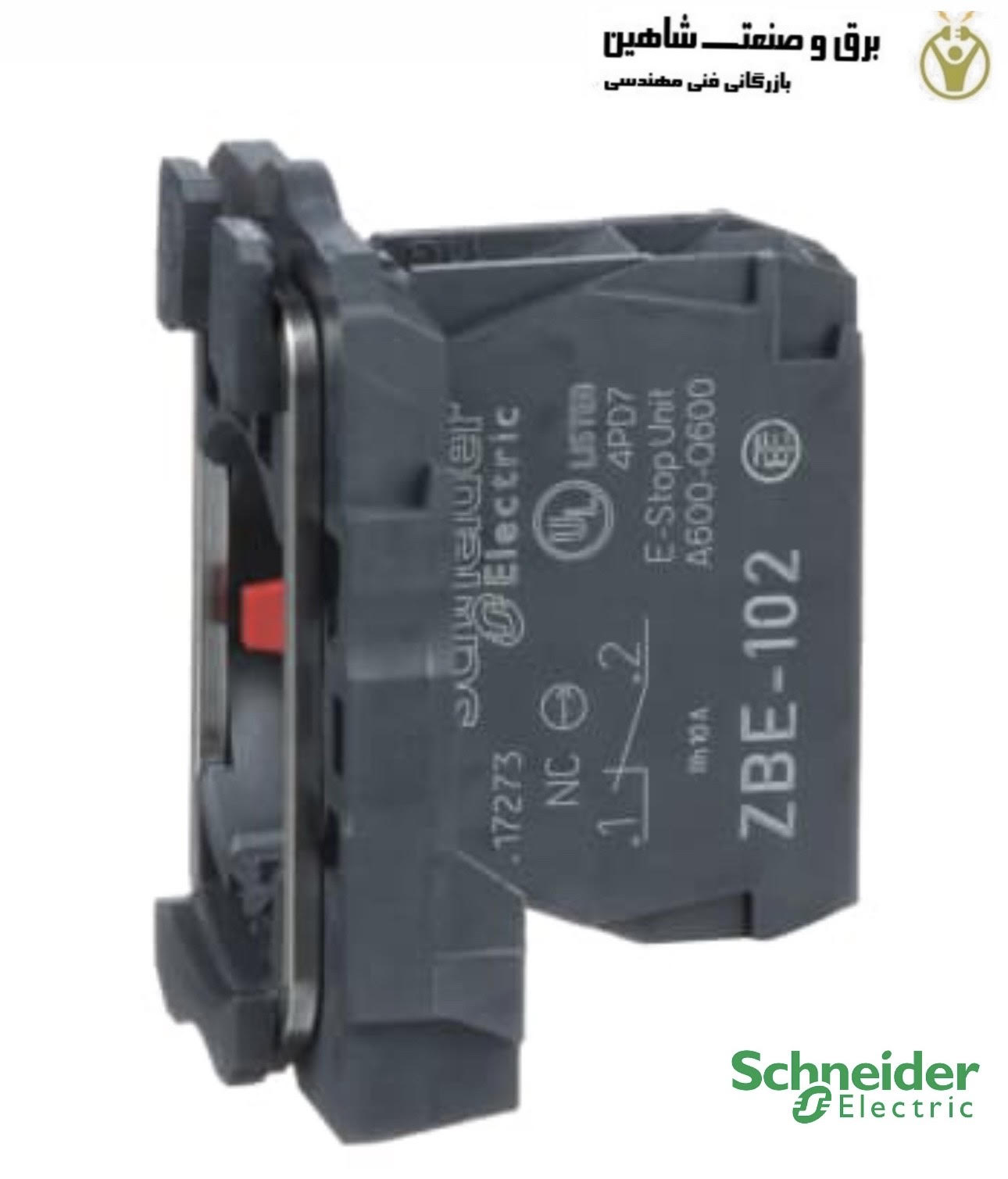 دکمه فشاری 22 میلیمتری Schneider مدل ZB5AZ102 اشنایدر