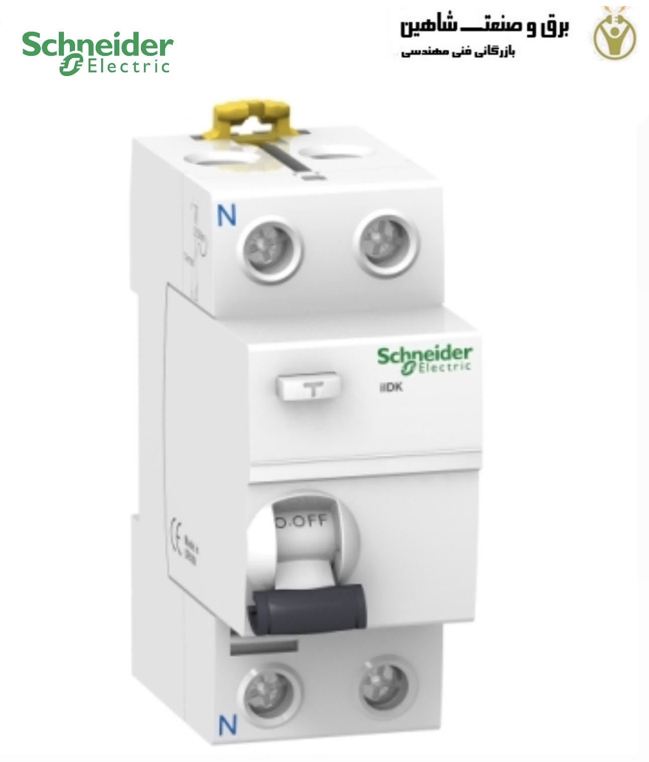 کلید محافظ جان 2پل 25 آمپر schneider مدل A9R55225 اشنایدر