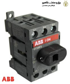 کلید مدار بدون فیوز 3پل abb مدل 1SCA104857R1001 کد OT25F3 ای بی بی
