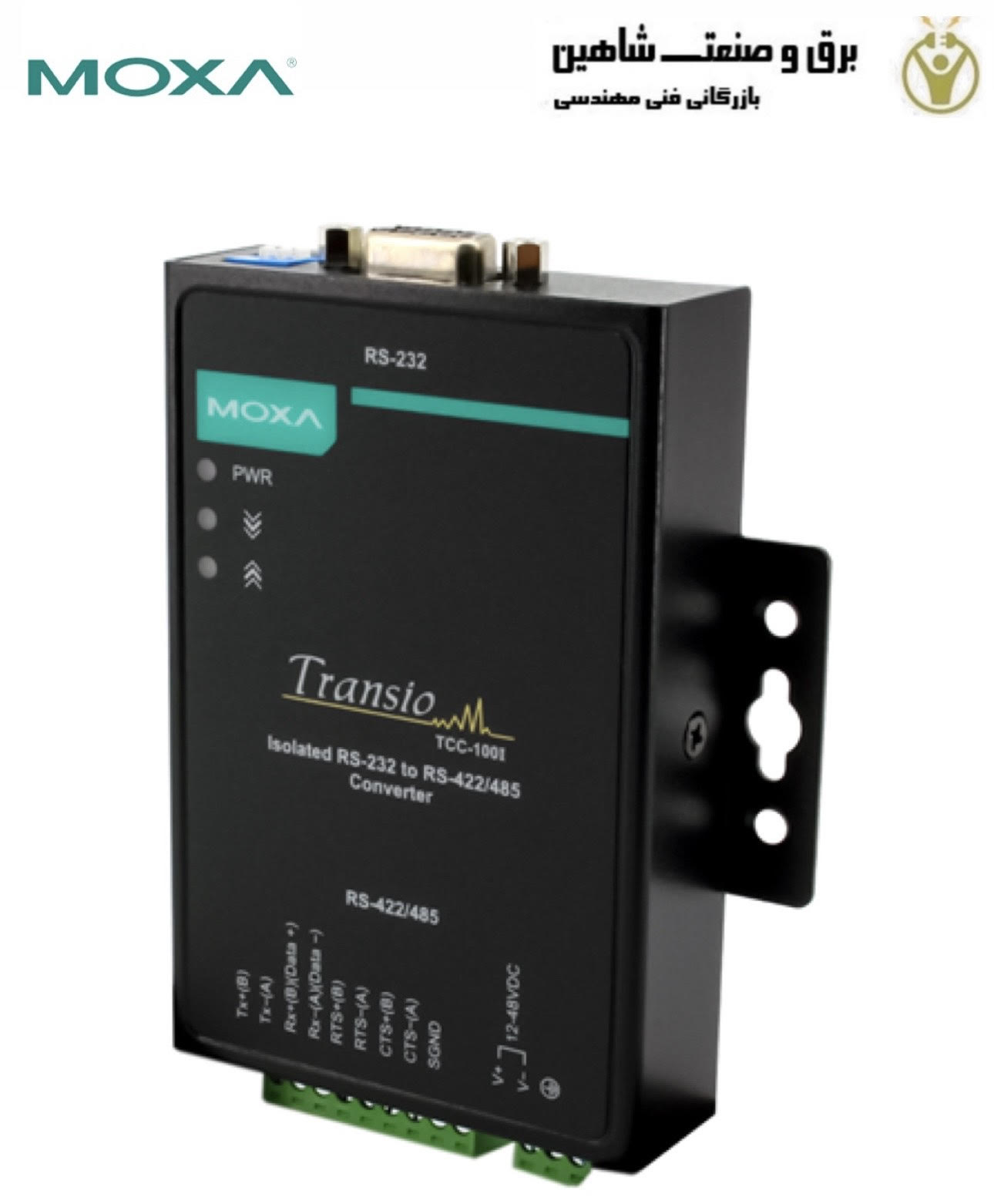 مبدل رابط DB-9 برند MOXA مدل TCC-100I موکسا