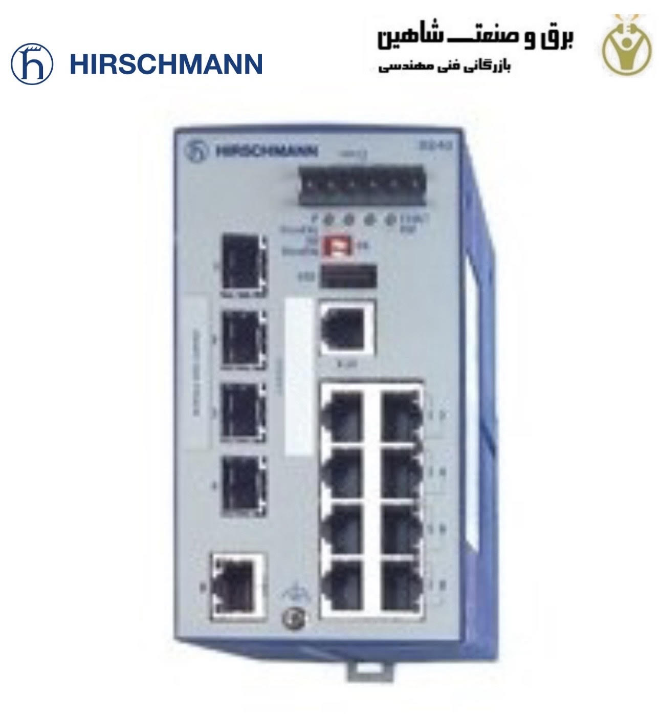 سوئیچ ریلی اترنت صنعتی HIRSCHMANN مدل RS40-0009CCCCSDAEHH09.0.04 کد 943935001 و 942170999 هریشمن