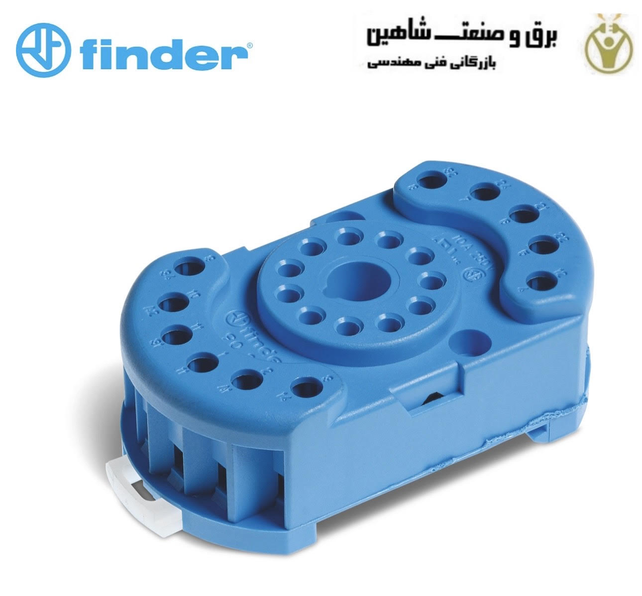 سوکت با پایانه های گیره جعبه FINDER مدل 90.23 فیندر