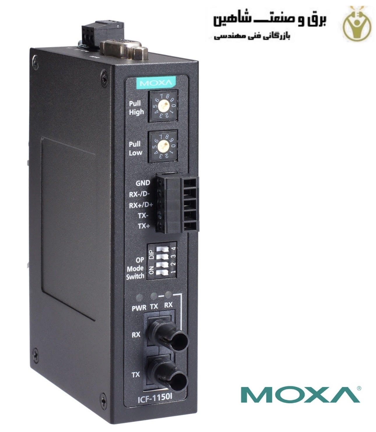 مبدل سریال به فیبر نوری MOXA مدل ICF-1150-S-SC موکسا