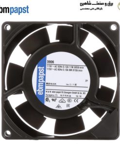 فن محوری بلبرینگ ترمینال 115 ولت DC برند ebm papst کد 3906