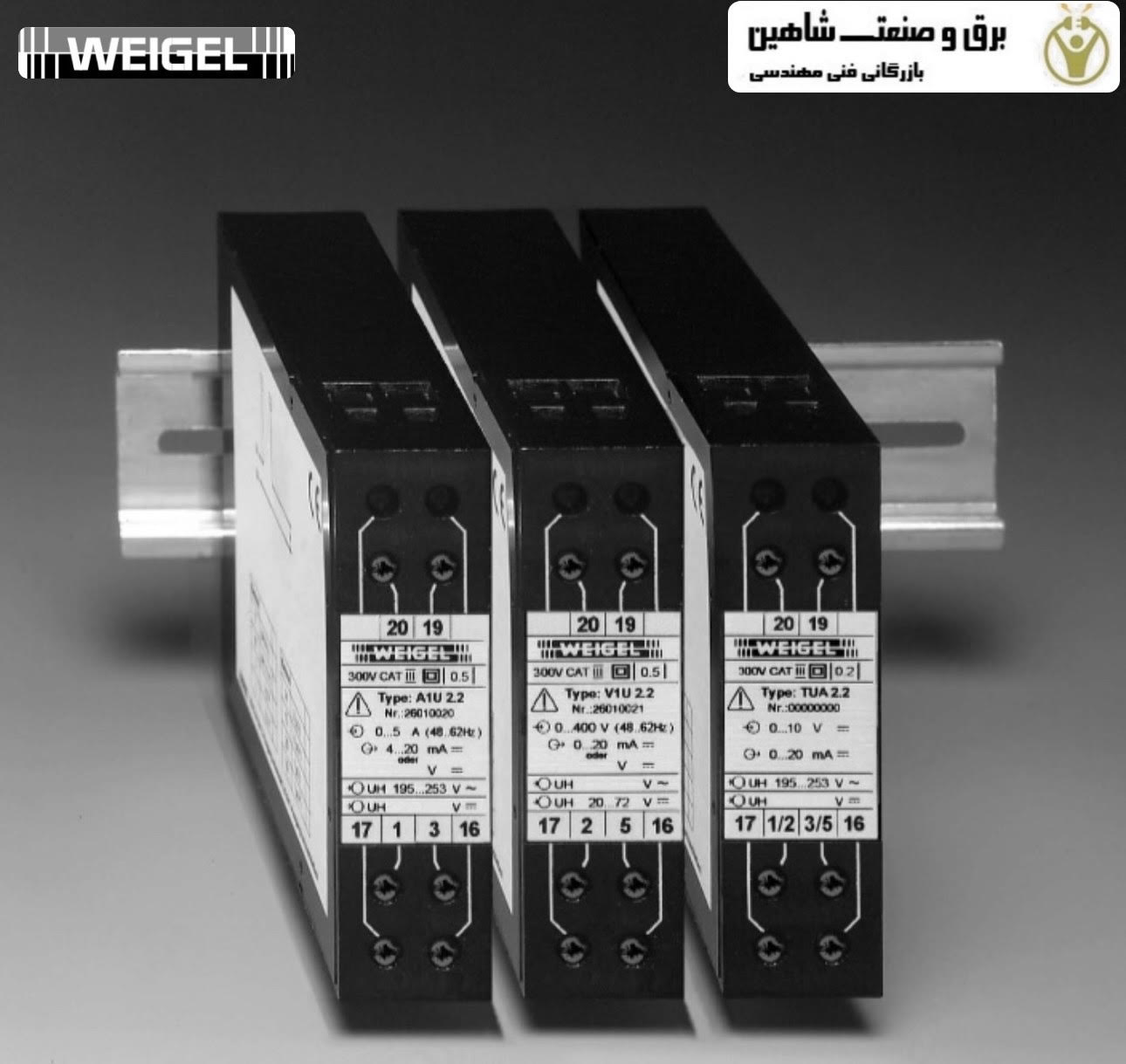 ترانسدیوسر ولتاژ DC ویگل weigel آلمان مدل VUD2.2 کد 17051272