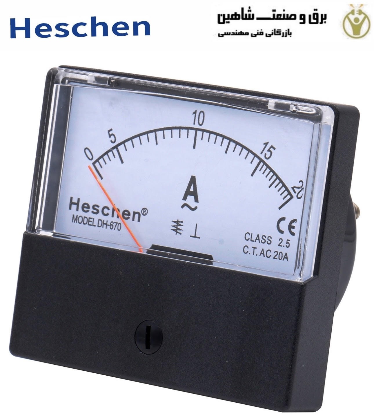 ولت متر آنالوگ مستطیلی Heschen مدل X000umwg15 کد Dh-670 هاشن