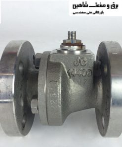 شیر توپی فلنج JC مدل PN40 1.4408 کد 12a9