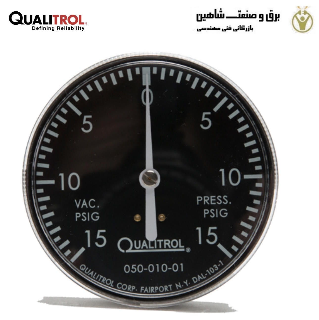 نشانگر کنترل فشار/خلاء qualitrol مدل 050-010-01 کوالیترول