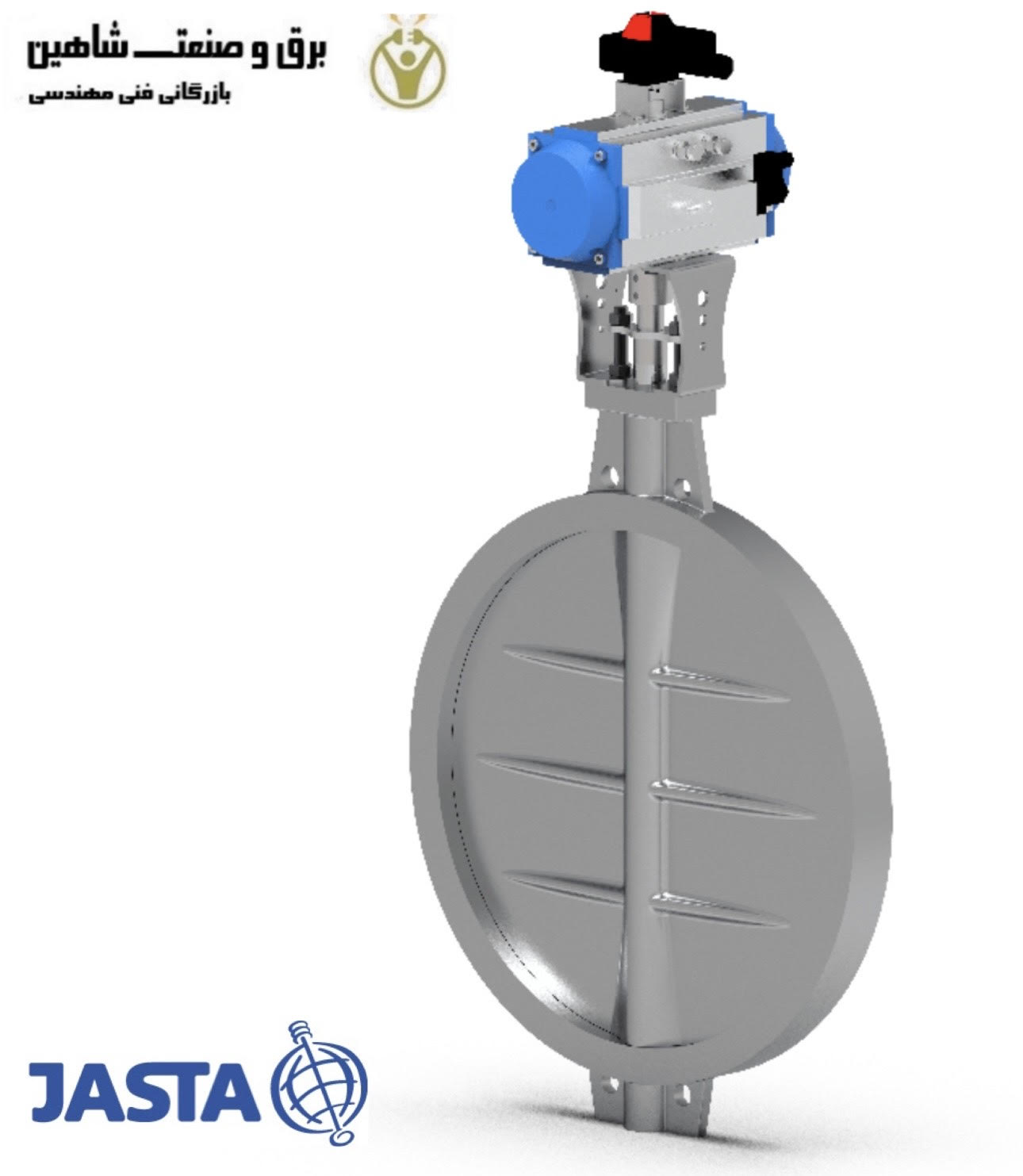 شیر پروانه ای JASTA Armaturen مدل GD-6 V/V DN 250 PN 6 جاستا آرماتورن