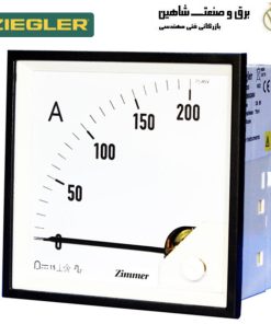 آمپرمتر و ولتمتر تابلویی دی سی سایز 144*144 برند ziegler مدل DS 144 زیگلر